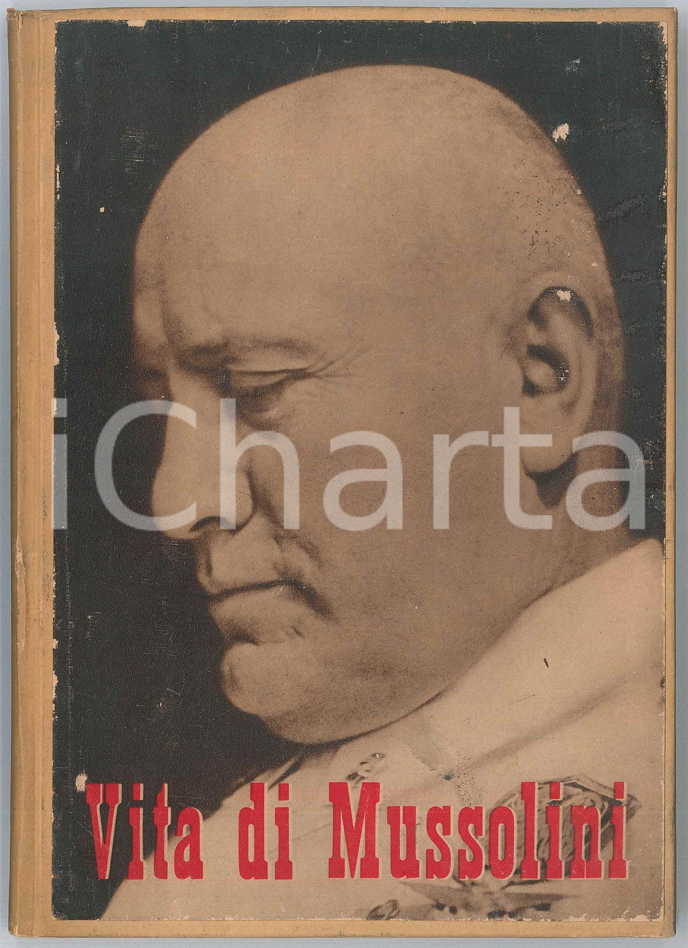 Libro, pubblicazione d epoca 1954 ITALICUS Vita di Mussolini  Edizione Asso di Bastoni  Copia 953/1000 1