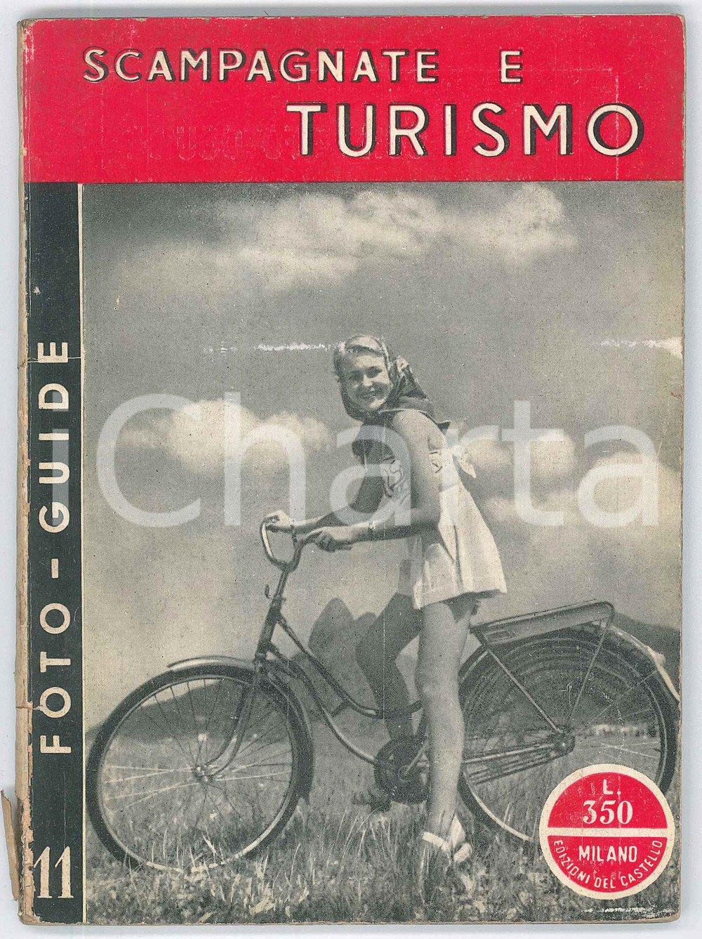 Libro, pubblicazione d epoca 1950 ca V. BASSETTI Scampagnate e turismo  Foto guide 11 EDIZIONI DEL CASTELLO 1