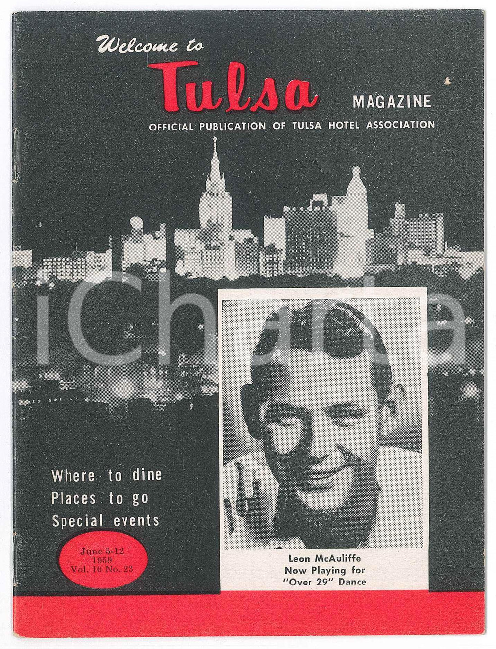 Libro, pubblicazione d epoca June 1959 Welcome to TULSA  Events  Magazine Tulsa Hotel Association 16 p. 1