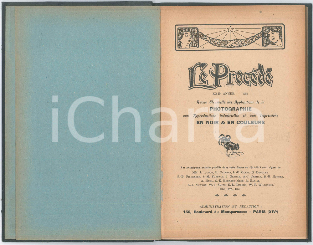 1920 LE PROCÃ‰DÃ‰ (FRANCE) Revue mensuelle PHOTOGRAPHIE *Annata completa rilegata Brossura editoriale, con copertina rigida.E' presente l'annata completa della rivista di fotografia, illustrata b/n.PAGINE: 100 FAIR/discreto lievi tracce d'uso in copertina e piegature angolari Formato: 16x24 cm originale e autentica 1
