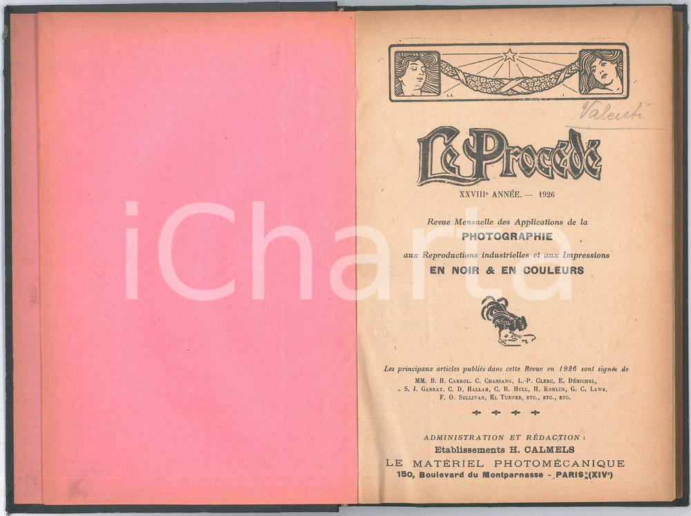 1926 LE PROCÃ‰DÃ‰ (FRANCE) Revue mensuelle PHOTOGRAPHIE *Annata completa rilegata Brossura editoriale, con copertina rigida.E' presente l'annata completa della rivista di fotografia, illustrata b/n.PAGINE: 96 FAIR/discreto lievi tracce d'uso in copertina e sporadiche tracce a matita o a pastello Formato: 16x24 cm originale e autentica 1