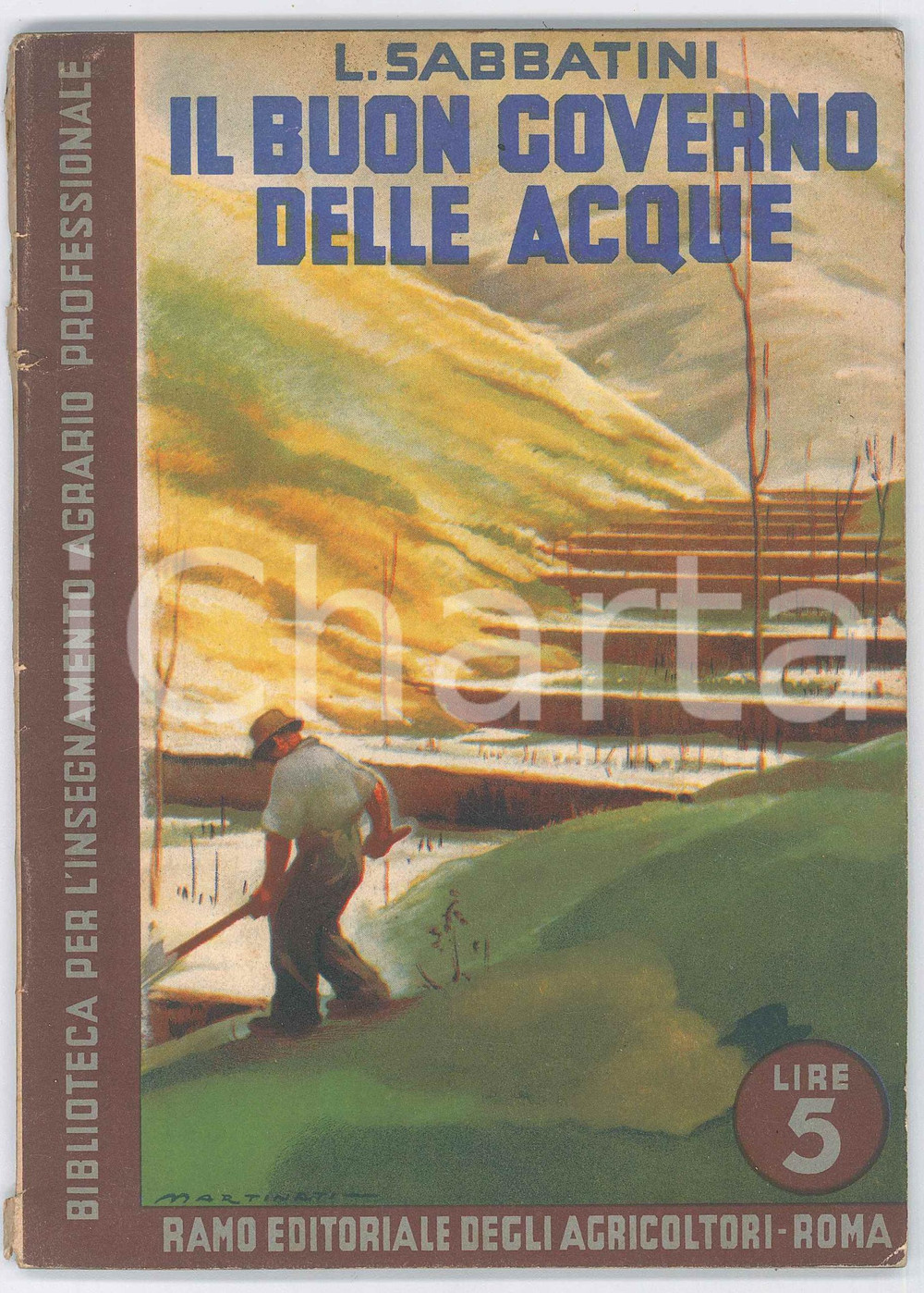 Libro, pubblicazione d epoca 1965 ca Licinio SABBATINI Buon governo delle acque  Ramo Editoriale Agricoltori 1