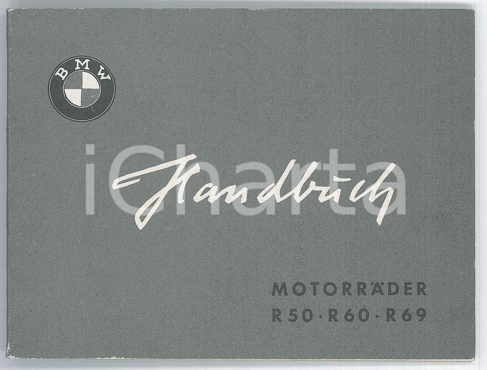 Libro, pubblicazione d epoca 1955 BMW Motorrader R50  R60  R69 Handbuch  91 pagine 1