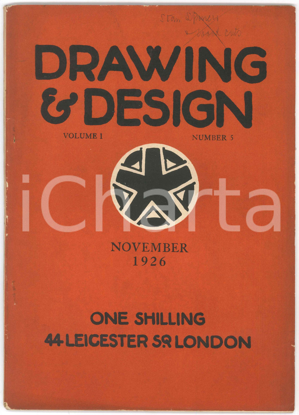 Giornale, rivista storica 1927 DRAWING AND DESIGN Volume 1 Number 5  Magazine ONE SHILLING 1