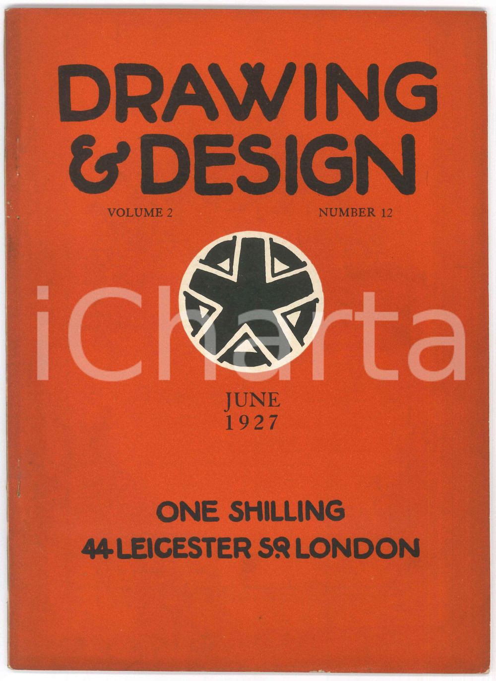 Giornale, rivista storica 1927 DRAWING AND DESIGN Volume 2 Number 12  Magazine ONE SHILLING 1