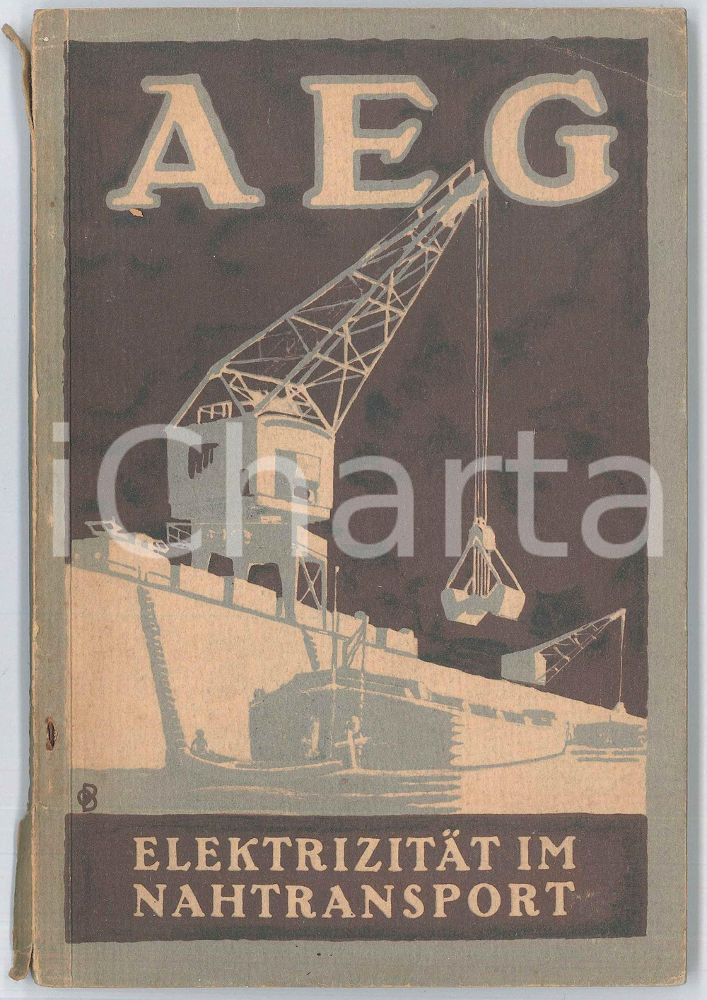 Libro, pubblicazione d epoca 1923 BERLIN  AEG Elektrizitat im nahtransport  Pubblicazione illustrata 1