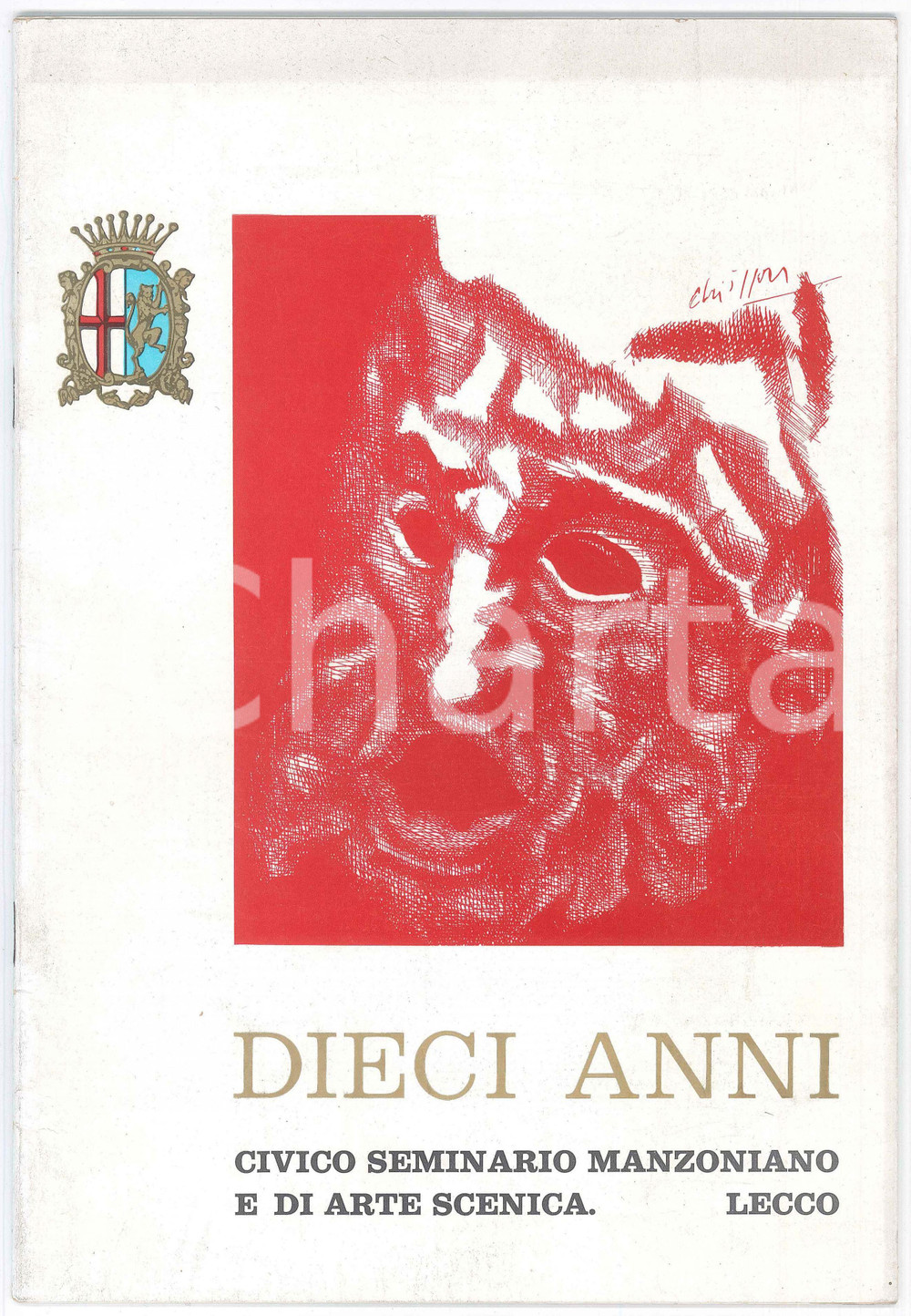 Libro, pubblicazione d epoca 1969 LECCO Dieci anni del Seminario manzoniano di arte scenica  Pubblicazione 1