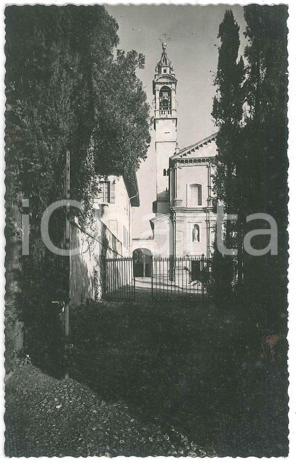 Fotografia d epoca originale 1940 ca OGGIONO LC Veduta con chiesa S. EUFEMIA  Fotografia 9x14 cm 1