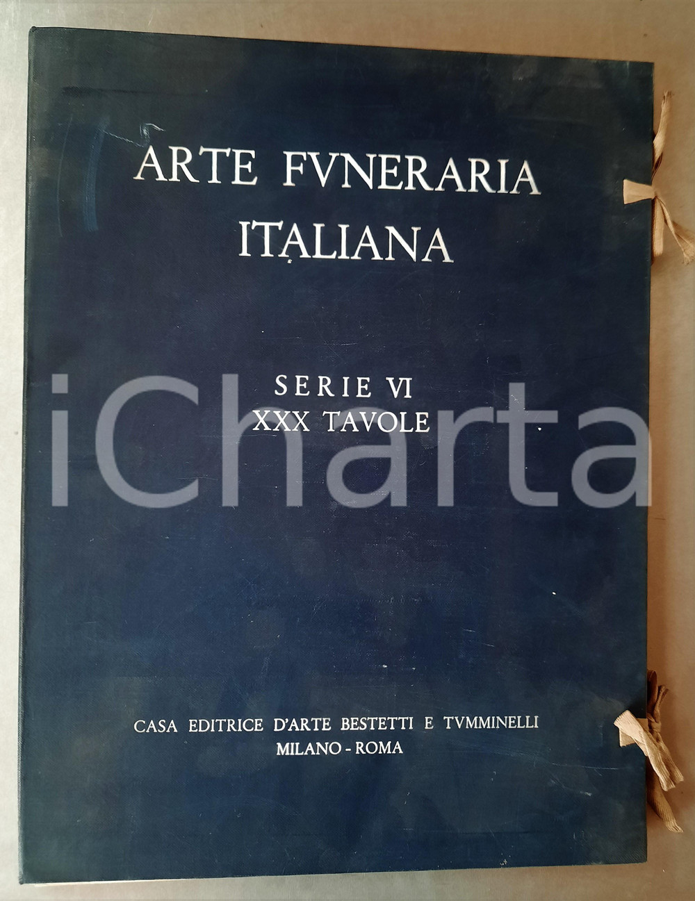 Libro, pubblicazione d epoca 1910 ca  Arte Funeraria Italiana  Serie VI  XXX Tavole BESTETTI e TUMMINELLI 1