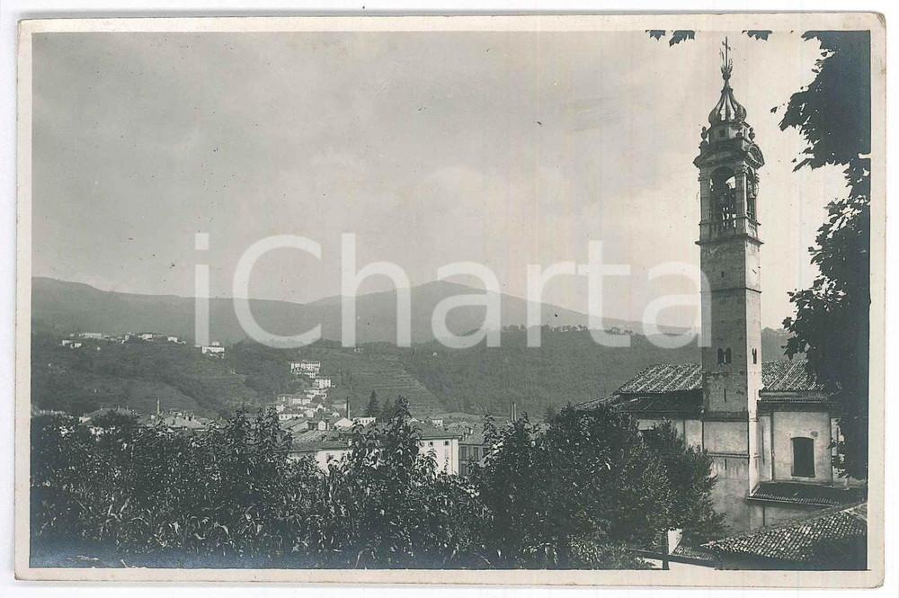 1930 ca OGGIONO (LC) Veduta panoramica dalla chiesa ^Fotografia 13x9 cm