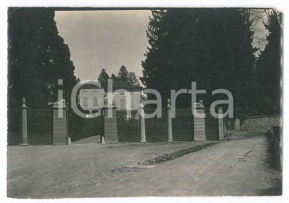 Fotografia d epoca originale 1920 ca OGGIONO LC Castello BELLAVISTA  Esterno  Foto 13x9 cm 1
