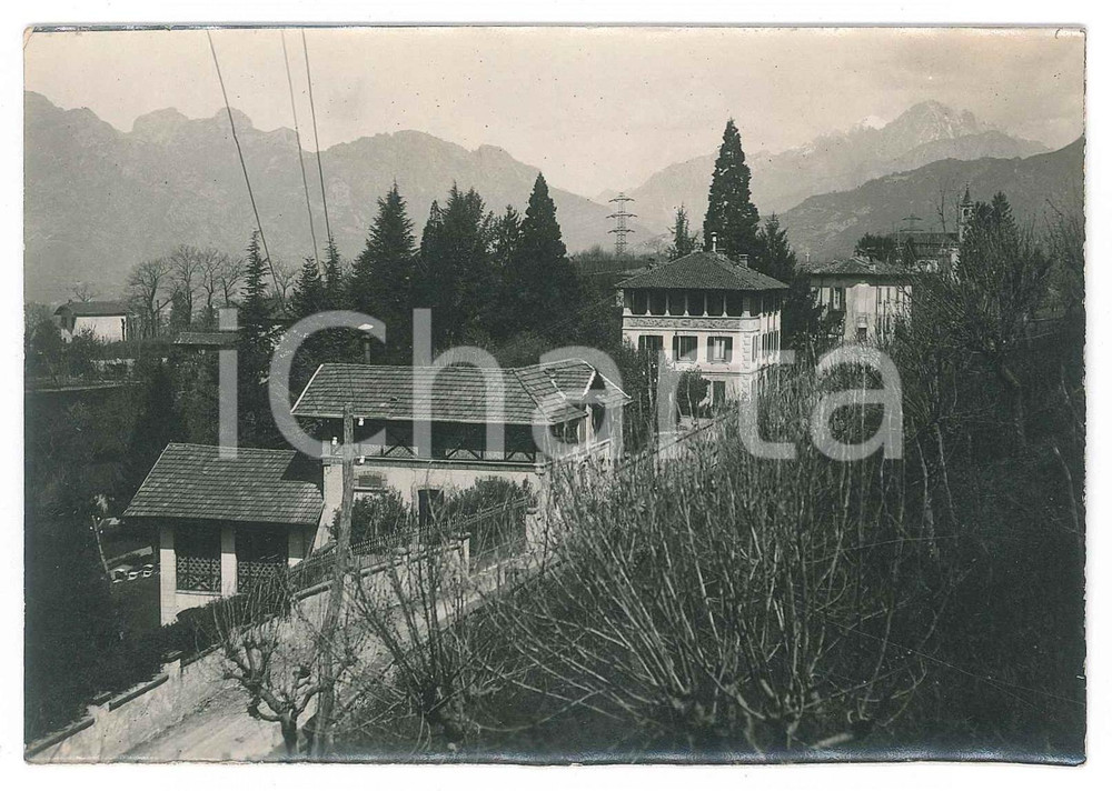 Fotografia d epoca originale 1925 ca ELLO LC Panorama con ville  Fotografia 13x9 cm 1