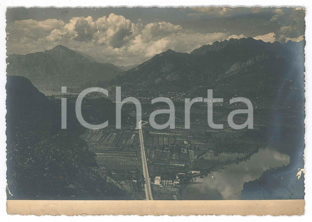 1940 ca Area di LECCO/ OGGIONO Panorama dall'alto - Foto 15x10 cm