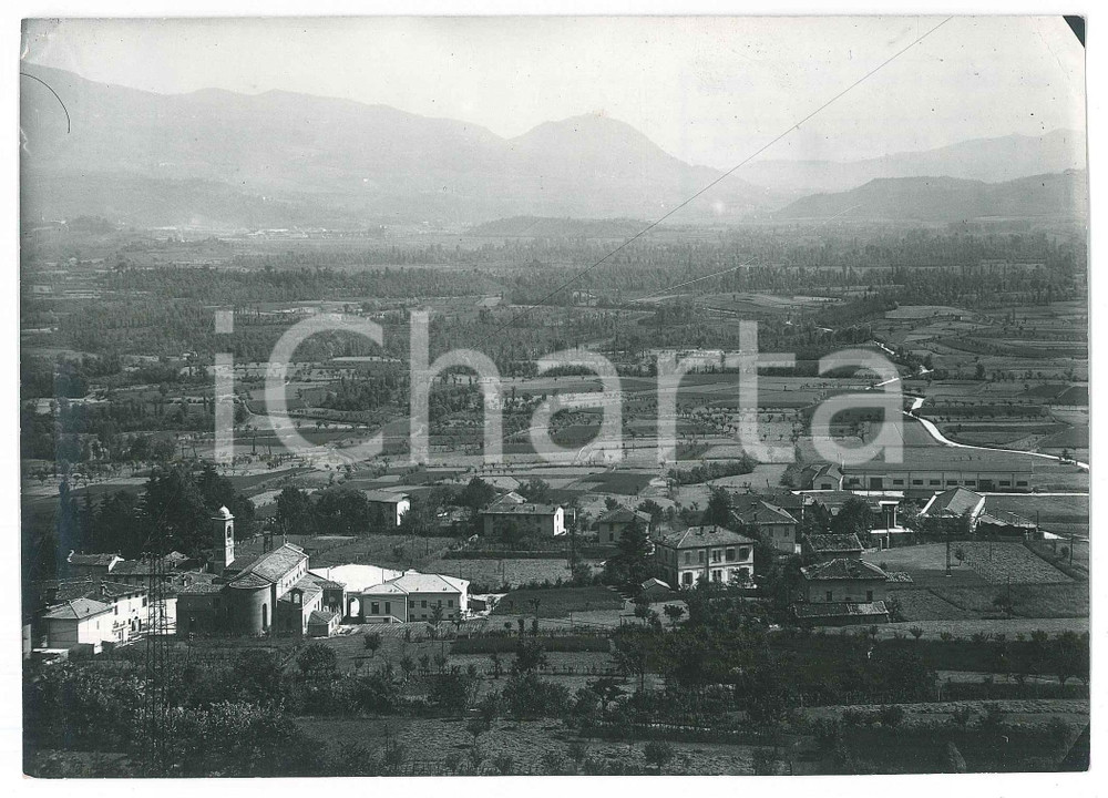 Fotografia d epoca originale 1952 OGGIONO LC Veduta panoramica dall alto  Fotografia 12x17 cm 1