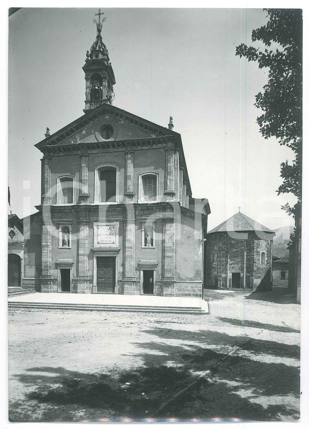 Fotografia d epoca originale 1952 OGGIONO LC Chiesa Parrocchiale di S. EUFEMIA  Fotografia 12x17 cm 1