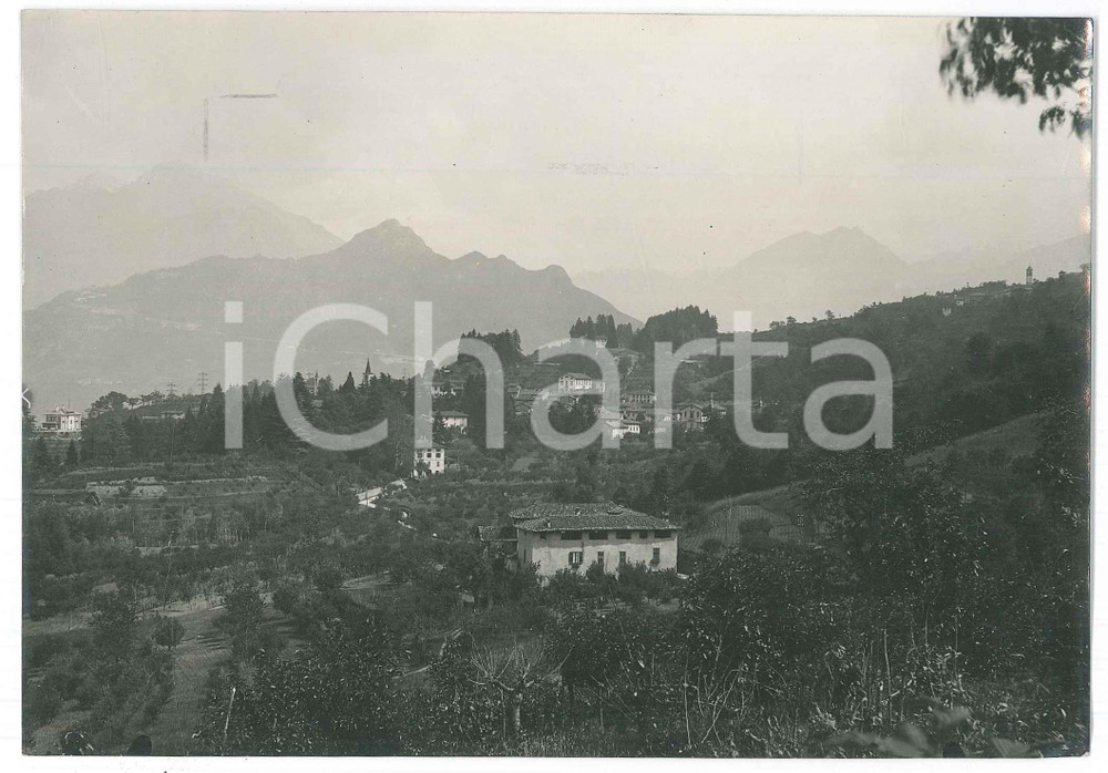 Fotografia d epoca originale 1940 ca ELLO LC Veduta panoramica  Fotografia 17x12 cm 1