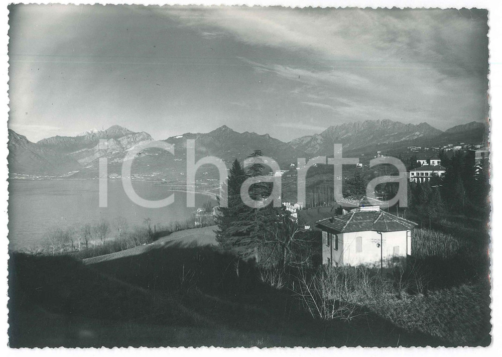 Fotografia d epoca originale 1950 ca OGGIONO LC Veduta con il lago Fotografia 17x12 cm 1
