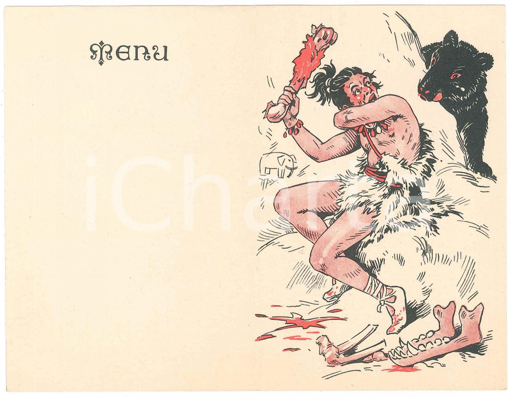 Oggetto da collezione cartaceo 1950 ca FRANCE  CARBONESIE Cachets Digestifs  Primitivo MenÃ¹ NON COMPILATO 1