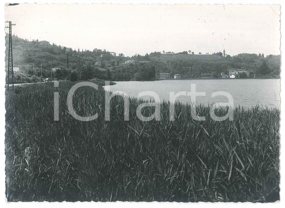 Fotografia d epoca originale 1954 OGGIONO LC Veduta panoramica del lago  Fotografia 10x17 cm 1