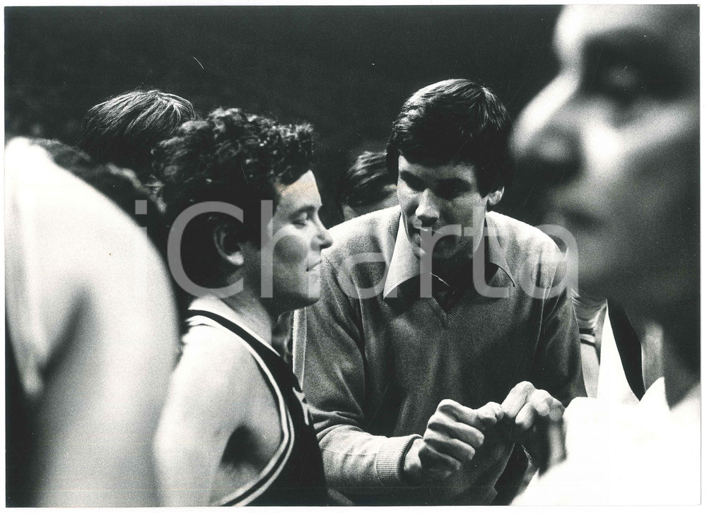 Fotografia d epoca originale 1980 BASKET Billy Milano vs Sinudyne Bologna  Terry DRISCOLL Carlo CAGLIERIS 1