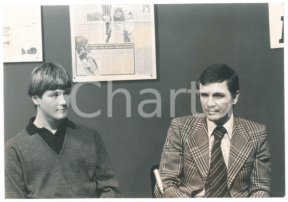 Fotografia d epoca originale 1978 CALCIO  INTER F.C. Aldo SERENA Giancarlo BELTRAMI Foto 30x21 cm 1