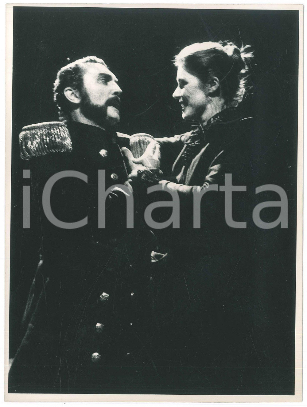 Fotografia d epoca originale 1976 TEATRO Il padre di A. Strindberg  Massimo FOSCHI Angiola BAGGI Foto 1