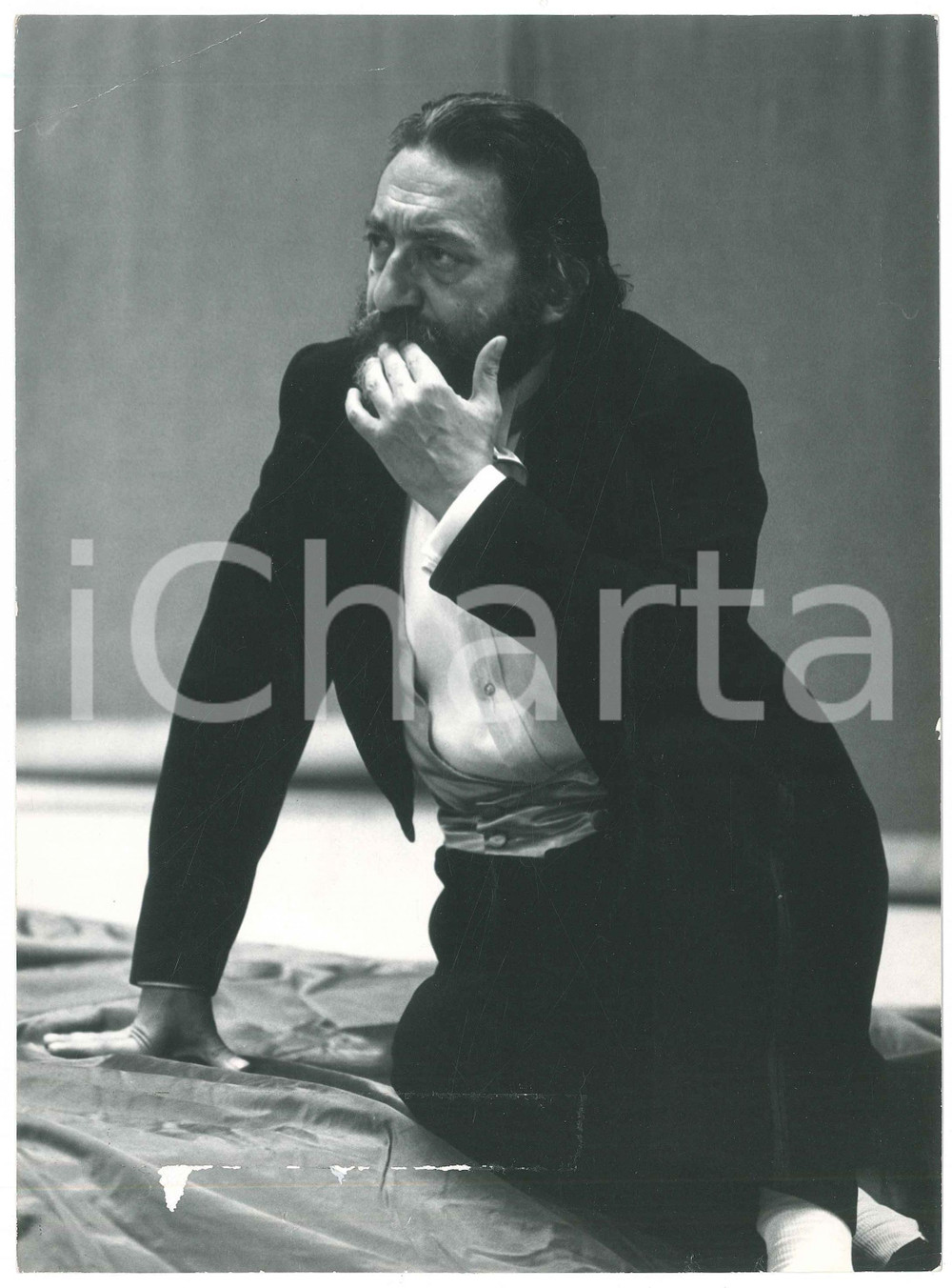 Fotografia d epoca originale 1976 MILANO TEATRO Il misantropo di MoliÃ¨re  Franco PARENTI Foto DANNEGGIATA 1