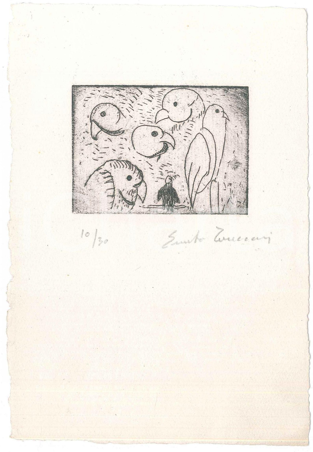 Opera d’arte autentica 1970 ca ARTE  Ernesto TRECCANI  Litografia FIRMATA nÂ° 10/30 Tiratura limitata 1