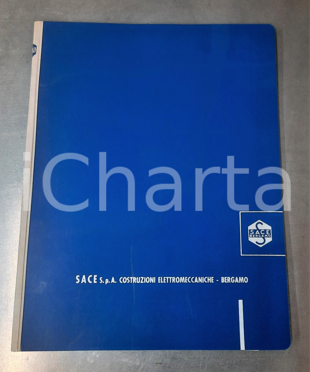 Libro, pubblicazione d epoca 1968 BERGAMO SACE Costruzioni Elettromeccaniche  Interruttori e quadri 1