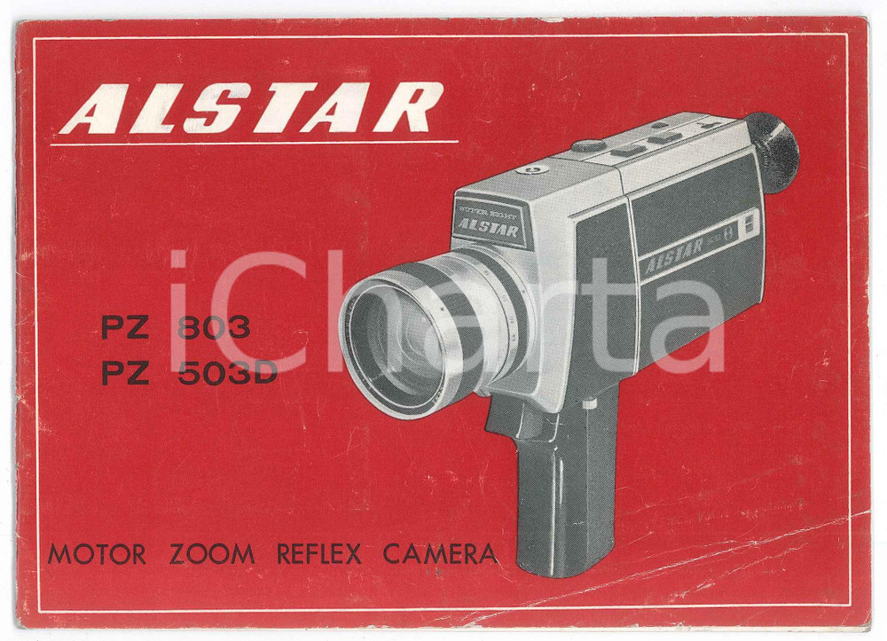 Materiale pubblicitario d’epoca 1970 ca ALSTAR Motor zoom reflex camera  Instruction booklet 1