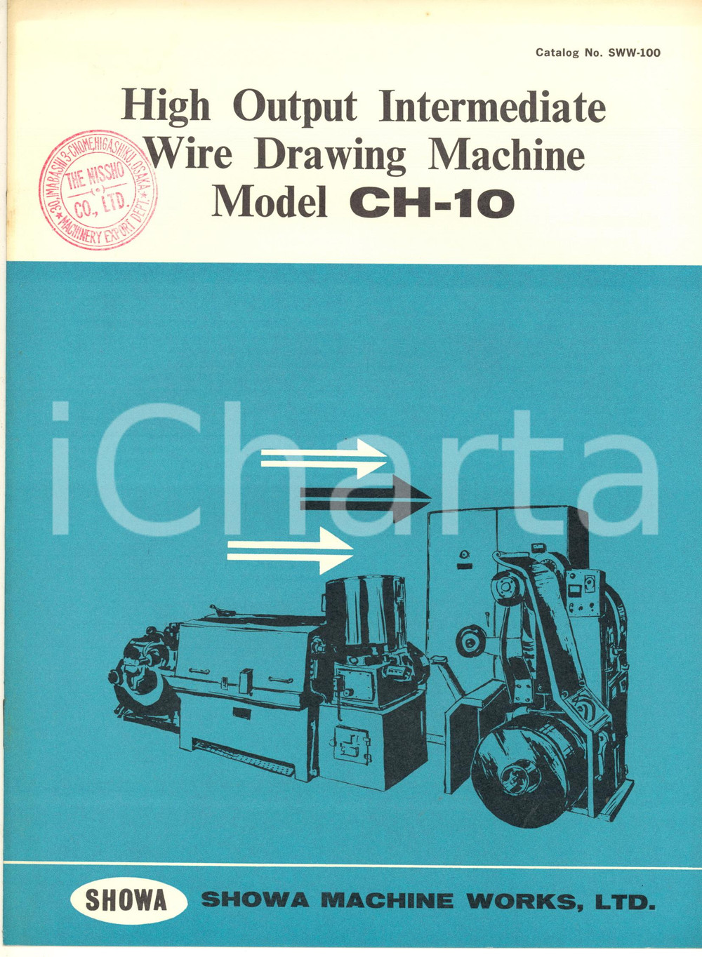 Materiale pubblicitario d’epoca 1960 ca OSAKA JP SHOWA MACHINE WORKS  Drawing machine CH10  Catalogue 1