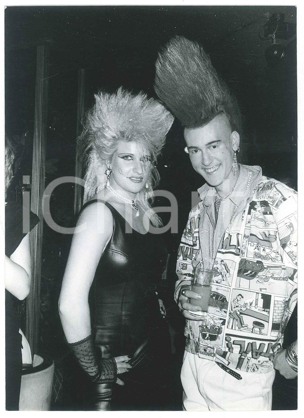 Fotografia d epoca originale 1985 ca LONDON  PUNK Matt BELGRANO British punk rocker  Foto 12x17 cm 1