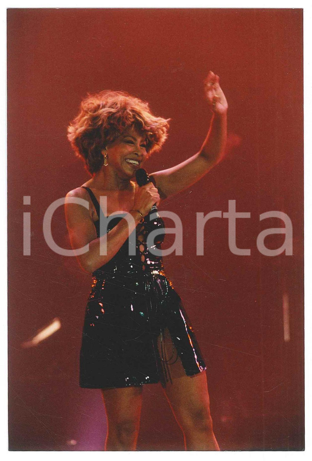 Fotografia d epoca originale 1990 ca MUSICA Tina TURNER Ritratto della cantante  Foto 10x15 cm 1