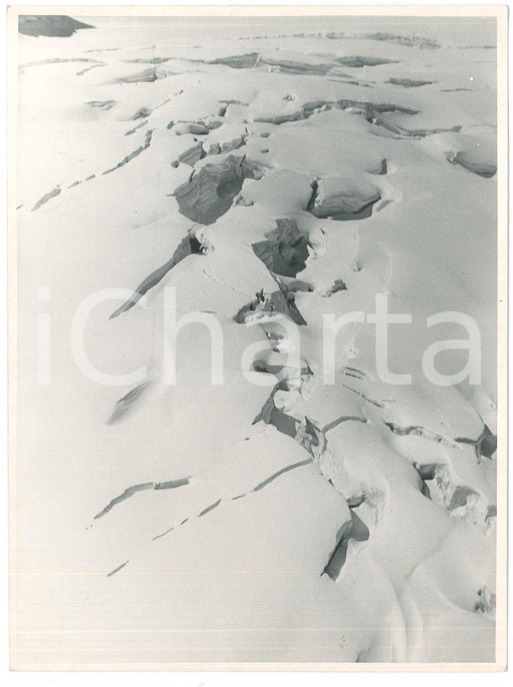 Fotografia d epoca originale 1965 ca MONTE BIANCO Glacier du gÃ©ants   Foto 17x23 cm 1
