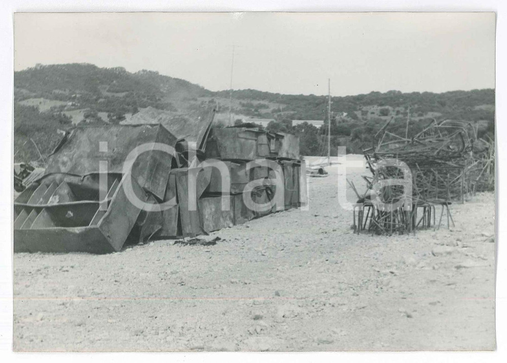 Fotografia d epoca originale 1963 ARZACHENA SS Cantiere abbandonato  Foto 15x10 cm 7 1