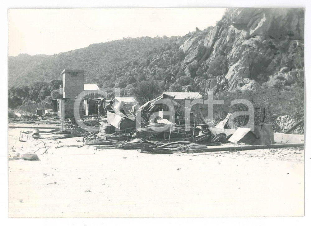 Fotografia d epoca originale 1963 ARZACHENA SS Cantiere abbandonato  Foto 15x10 cm 4 1