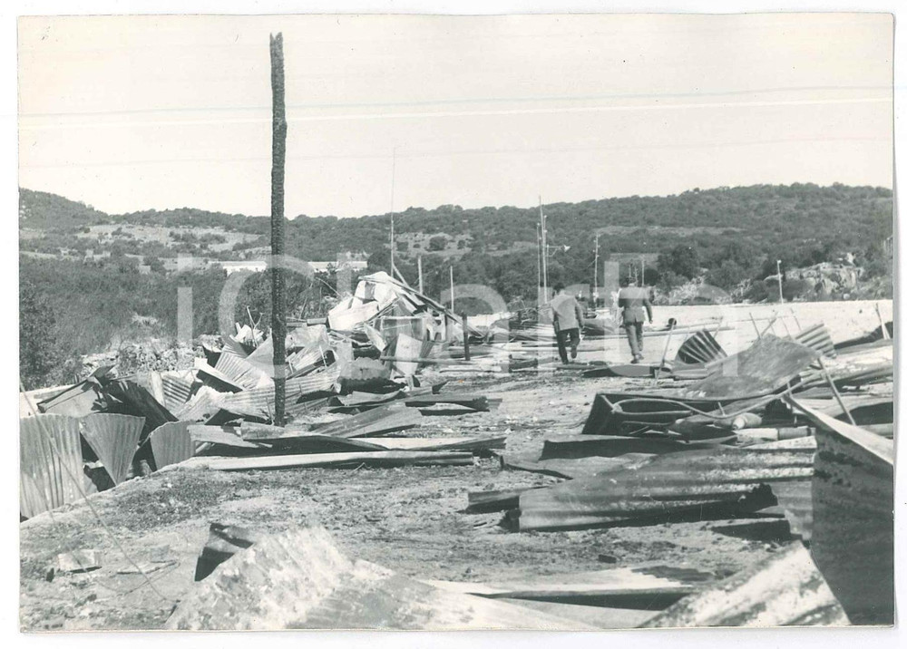 Fotografia d epoca originale 1963 ARZACHENA SS Cantiere abbandonato  Foto 15x10 cm 3 1