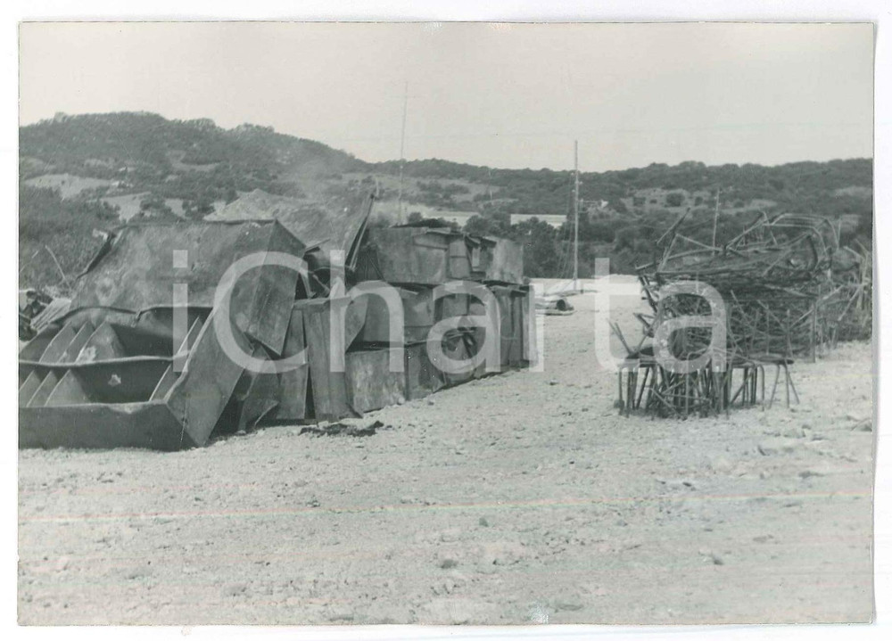 Fotografia d epoca originale 1963 ARZACHENA SS Cantiere abbandonato  FotoGRAFIA 15x10 cm 1