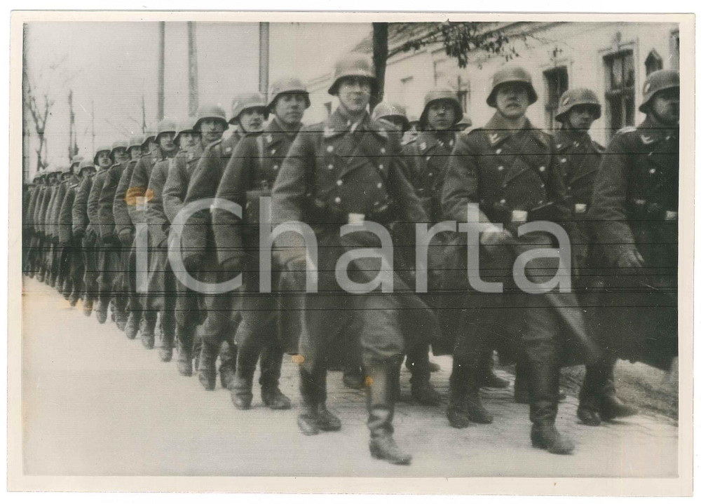 Fotografia d epoca originale 1938 ANSCHLUSS AUSTRIA Invasione delle truppe tedesche  Foto 18x13 cm 1