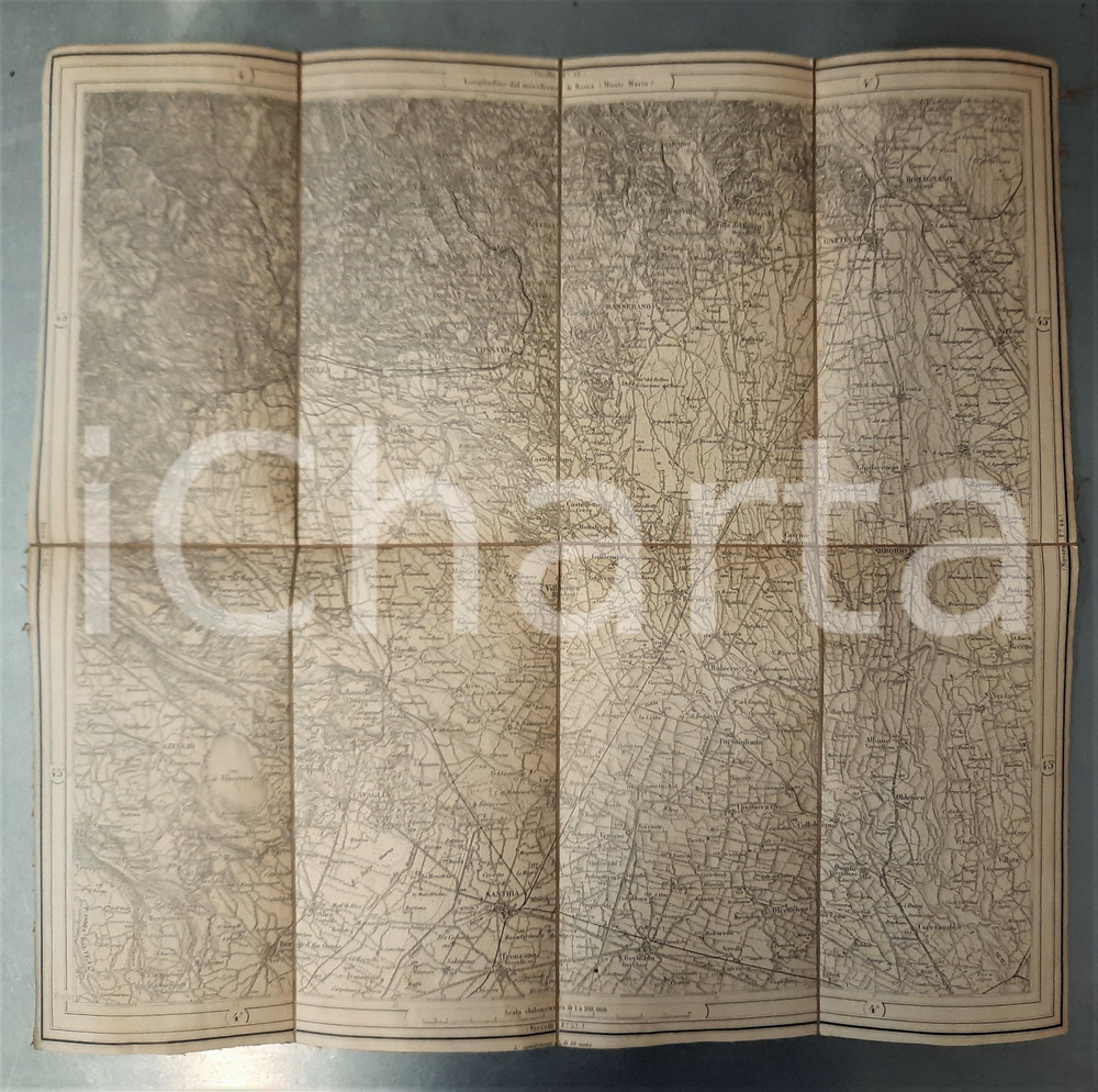 Mappa, planimetria storica 1900 ca ITALIA  PIEMONTE  BIELLA  Mappa su tela 43x41 cm 1