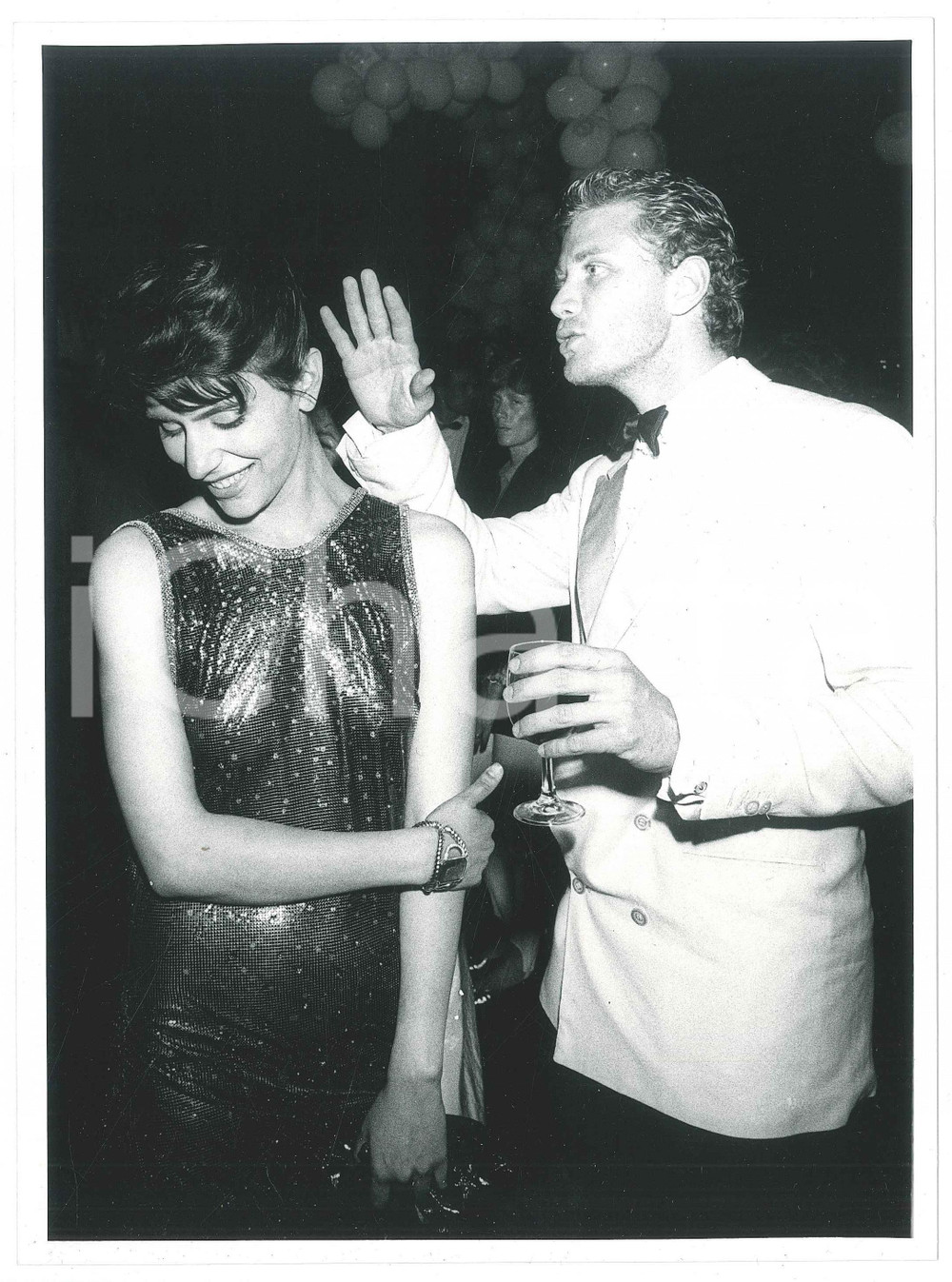 1986 CANNES - FESTIVAL DEL CINEMA Jo CHAMPA Urbano BARBERINI Foto 18x24 cm (6)