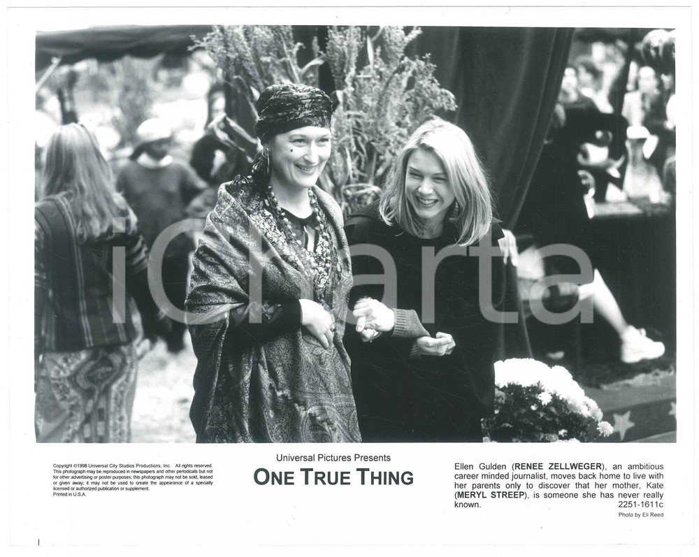 Materiale cinematografico d’epoca 1998 CINEMA One true thing  Meryl STREEP Renee ZELLWEGER Foto 25x20 cm 1