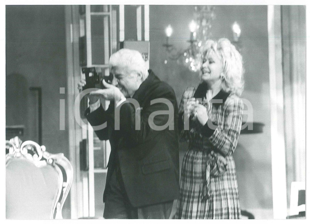 Fotografia d epoca originale 1988 TEATRO Una zingara m ha detto...  Gino BRAMIERI Paola QUATTRINI Foto 2 1
