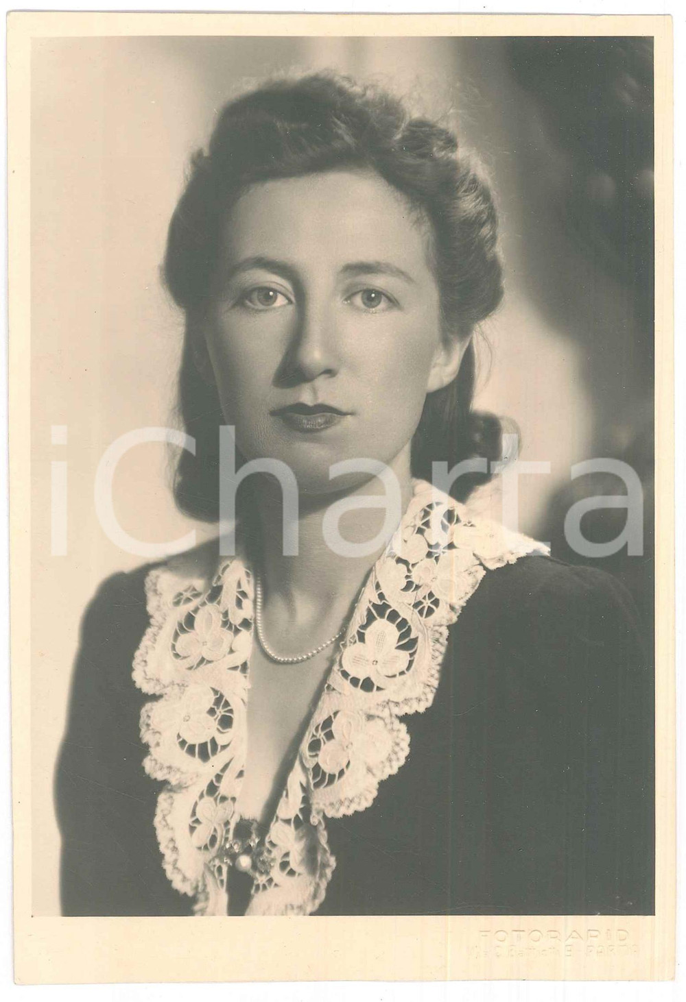 Fotografia d epoca originale 1940 ca PARMA Adriana GHERARDI traduttrice  Ritratto  Foto 13x18 cm 1