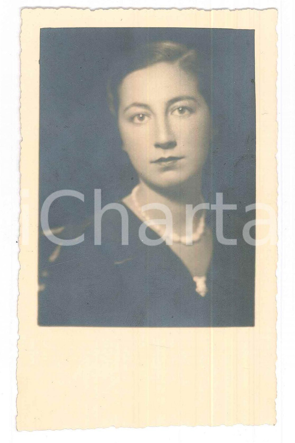 Fotografia d epoca originale 1941 MILANO ? Adriana GHERARDI traduttrice e scrittrice  Ritratto  Foto 8x13 1