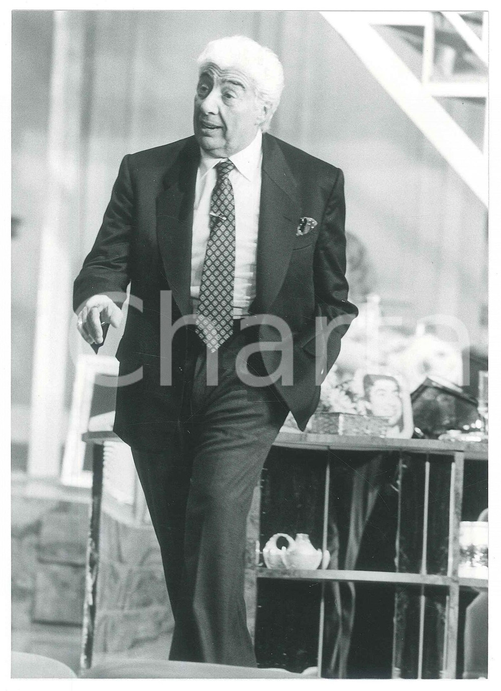 Fotografia d epoca originale 1988 TEATRO Una zingara m ha detto...  Gino BRAMIERI in scena  Foto 12x17 cm 1