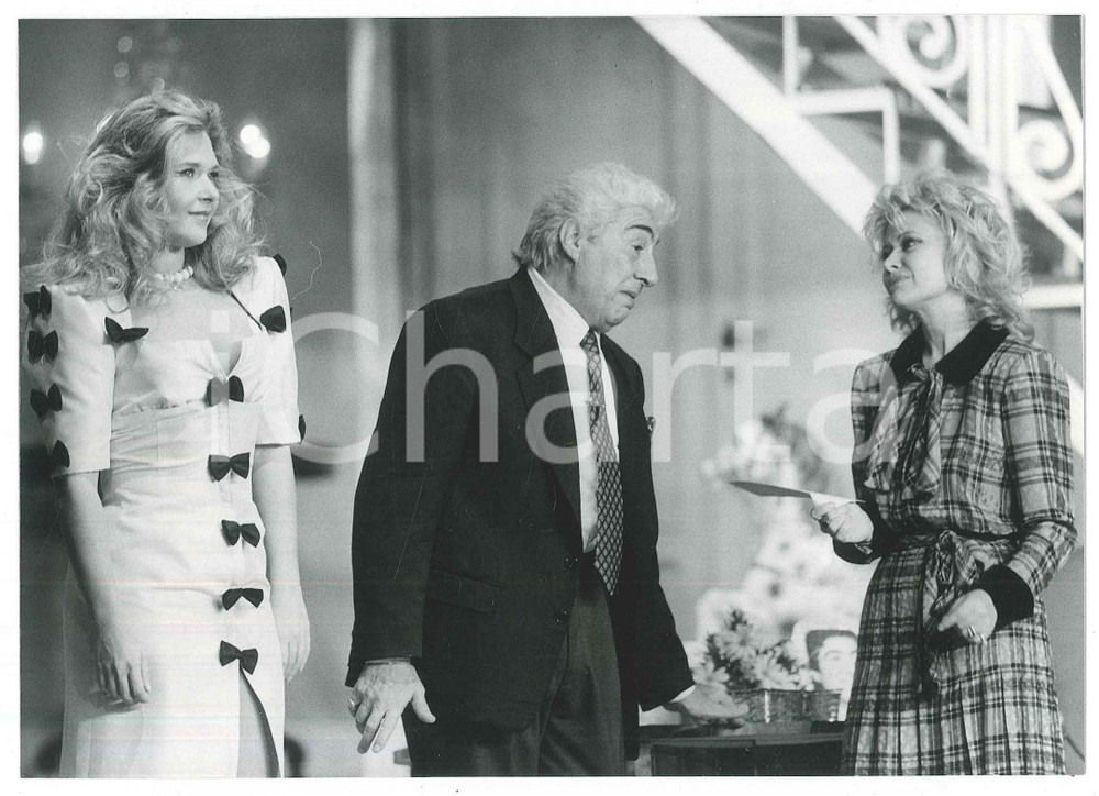 Fotografia d epoca originale 1988 TEATRO Una zingara m ha detto Gino BRAMIERI Paola QUATTRINI Cinzia BERNI 3 1