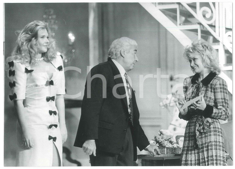 Fotografia d epoca originale 1988 TEATRO Una zingara m ha detto Gino BRAMIERI Paola QUATTRINI Cinzia BERNI 5 1