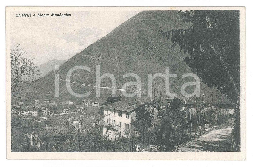 Cartolina originale da collezione 1943 GANNA VA Monte Mondonico  Valganna  Cartolina FP VG 1