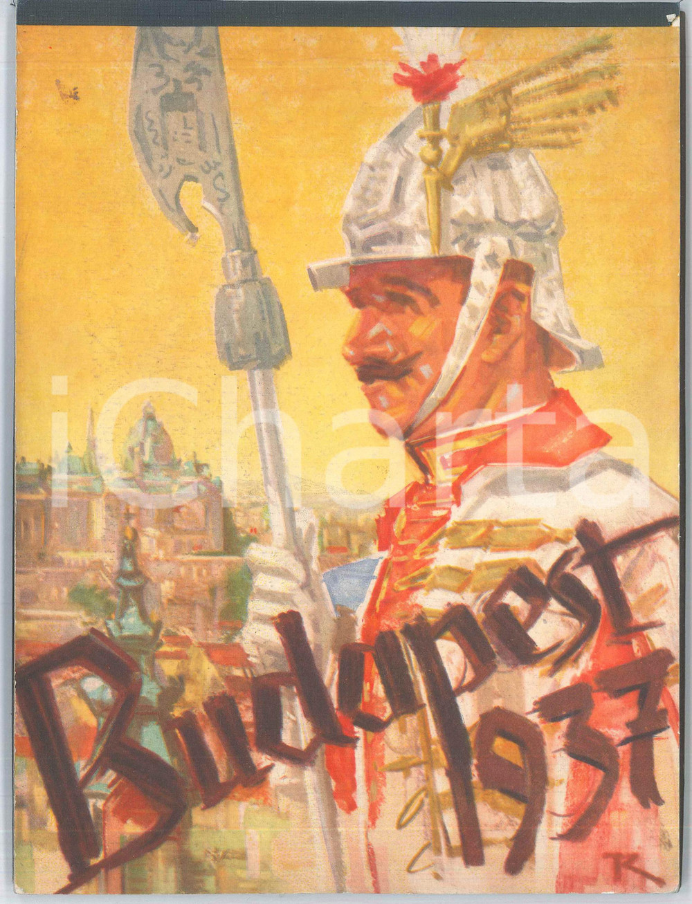 Oggetto da collezione cartaceo 1937 BUDAPEST  UNGHERIA Calendario settimanale  Ufficio Turistico di Budapest 1